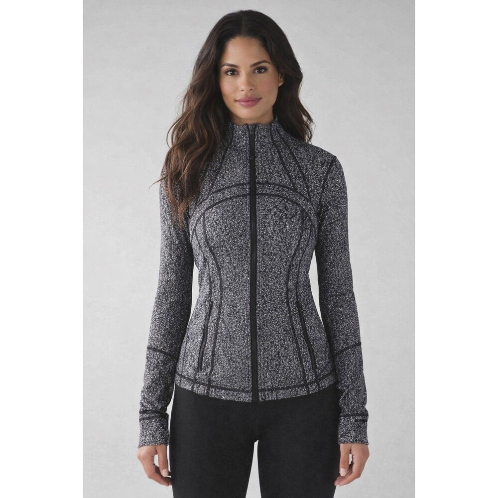 Lululemon Define Jacket Black & Grey Speckled Size 2 NWOT